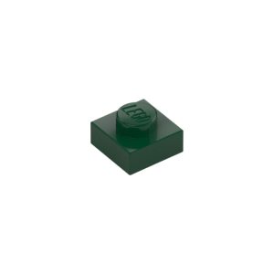 LEGO 3024 Plate 1 x 1 (Dark Green)