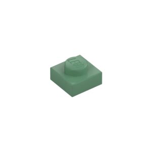 LEGO 3024 Plate 1 x 1 (Sand Green)