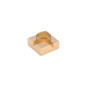 LEGO 3024 Plate 1 x 1 (Transparent Orange)