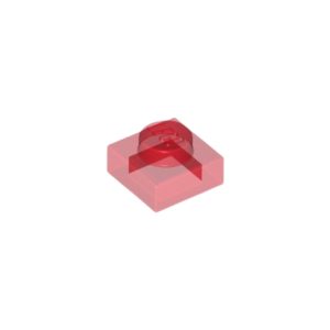 LEGO 3024 Plate 1 x 1 (Transparent Red)
