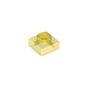 LEGO 3024 Plate 1 x 1 (Transparent Yellow)