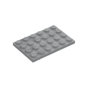 LEGO 3032 Plate 4 x 6 (Light Bluish Gray)