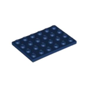 LEGO 3032 Plate 4 x 6 (Dark Blue)