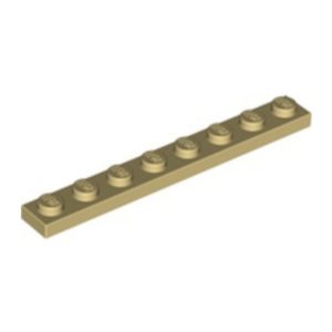 LEGO 3460 Plate 1 x 8 (Tan)