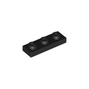 LEGO 3623 Plate 1 x 3 (Black)