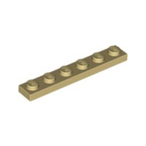 LEGO 3666 Plate 1 x 6 (Tan)