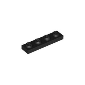 LEGO 3710 Plate 1 x 4 (Black)
