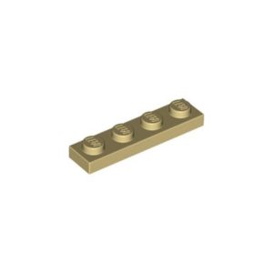 LEGO 3710 Plate 1 x 4 (Tan)