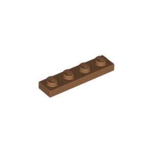 LEGO 3710 Plate 1 x 4 (Medium Nougat)