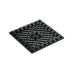 LEGO 4151b Plate Special 8 x 8 with Grille Hole in Center (Black)