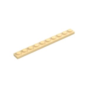 LEGO 4477 Plate 1 x 10 (Tan)