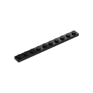 LEGO 4477 Plate 1 x 10 (Black)