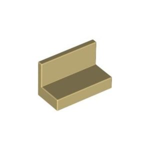 LEGO PART 4865a Panel 1 x 2 x 1 Square Corners (Tan)