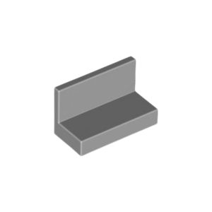 LEGO PART 4865a Panel 1 x 2 x 1 Square Corners (Light Bluish Gray)