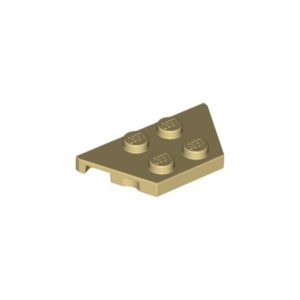 LEGO 51739 Wedge Plate 2 x 4 (Tan)