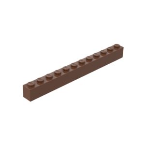 LEGO 6112 Brick 1 x 12 (Brown)