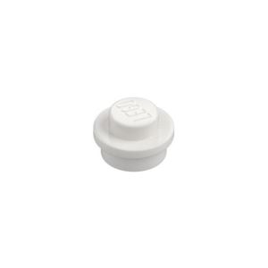 LEGO 6141 Plate Round 1 x 1 with Solid Stud (White)