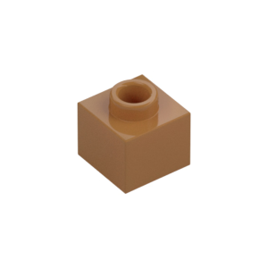 LEGO 86996 Plate 1 x 1 x 2/3 with Open Stud (Medium Nougat)