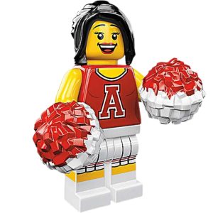 LEGO 8833 Collectable Minifigures Series 8 Red Cheerleader