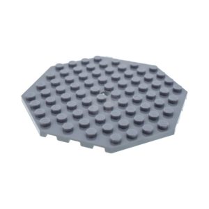 LEGO 89523 Plate Special 10 x 10 Octagonal with Hole (Light Bluish Gray)