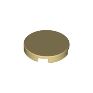 LEGO 14769 Tile Round 2 x 2 with Bottom Stud Holder (Tan)