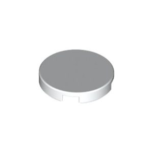 LEGO 14769 Tile Round 2 x 2 with Bottom Stud Holder (White)