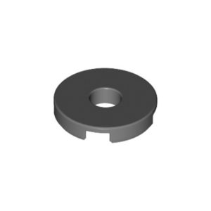 LEGO 15535 Tile Round 2 x 2 with Hole (Dark Bluish Gray)