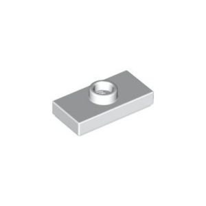 LEGO 15573 Plate Special 1 x 2 with 1 Stud with Groove and Inside Stud Holder (Jumper) (White)