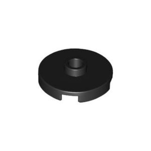 LEGO 18674 Plate Special Round 2 x 2 with Center Stud (Black)