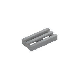 LEGO 2412b Tile Special 1 x 2 Grille with Bottom Groove (Light Bluish Gray)