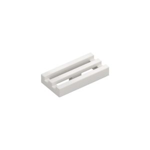 LEGO 2412b Tile Special 1 x 2 Grille with Bottom Groove (White)
