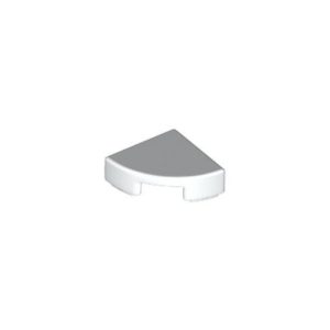 LEGO 25269 Tile Round 1 x 1 Quarter (White)