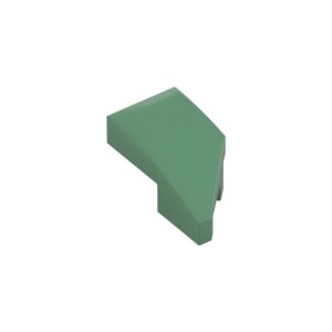 LEGO 29120 Slope Curved 2 x 1 with Stud Notch Left (Sand Green)