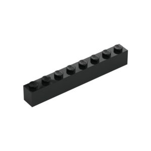 LEGO 3008 Brick 1 x 8 (Black)