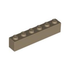LEGO 3009 Brick 1 x 6 (Dark Tan)