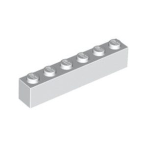 LEGO 3009 Brick 1 x 6 (White)
