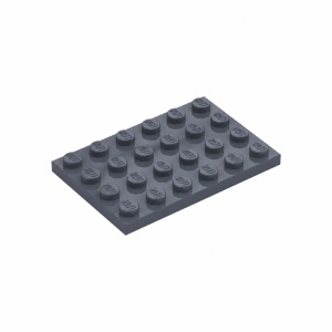 LEGO 3032 Plate 4 x 6  (Dark Bluish Gray)