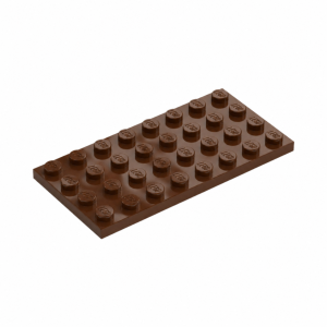LEGO 3035 Plate 4 x 8 (Brown)