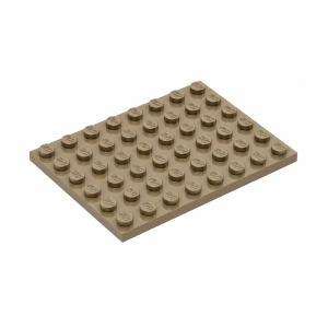 LEGO 3036 Plate 6 x 8 (Dark Tan)