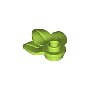LEGO 32607 Plant, Plate 1 x 1 Round with 3 Leaves (Lime)