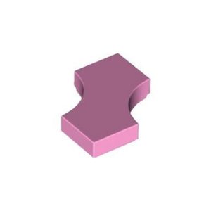 LEGO 3396 Tile Special 2 x 2 with 2 Quarter Round Cutouts (Bright Pink)