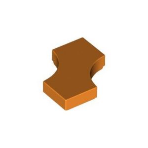 LEGO 3396 Tile Special 2 x 2 with 2 Quarter Round Cutouts (Orange)