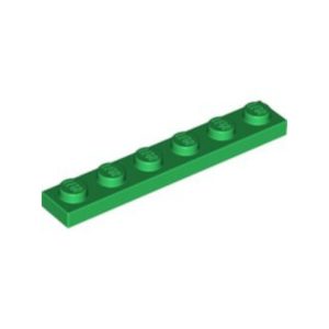 LEGO 3666 Plate 1 x 6 (Green)
