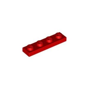 LEGO 3710 Plate 1 x 4 (Red)