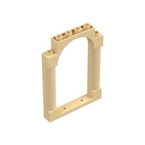 LEGO 40066 Panel 1 x 6 x 7 with 2 Columns and Arch (Tan)