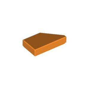 LEGO 5091 Tile 1 x 2 with Stud Notch Left (Orange)