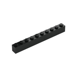 LEGO 6111 Brick 1 x 10 (Black)