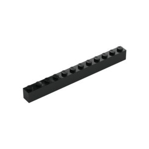 LEGO 6112 Brick 1 x 12 (Black)