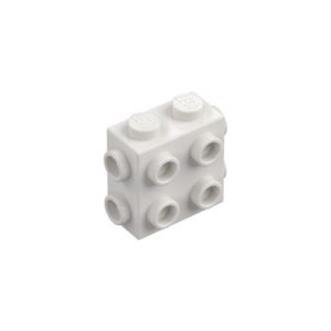LEGO 67329 Brick Special 1 x 2 x 1 2/3 with 8 Studs on 3 Sides (White)