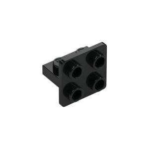LEGO 7674 Bracket 1 x 2 – 2 x 2 Centered (Black)